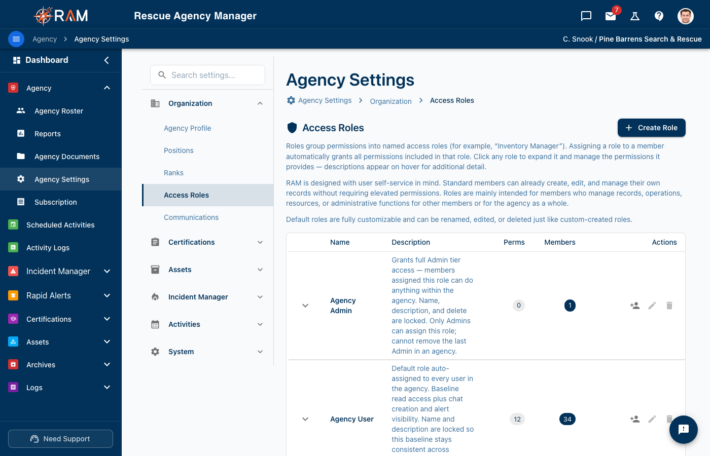 Access Roles