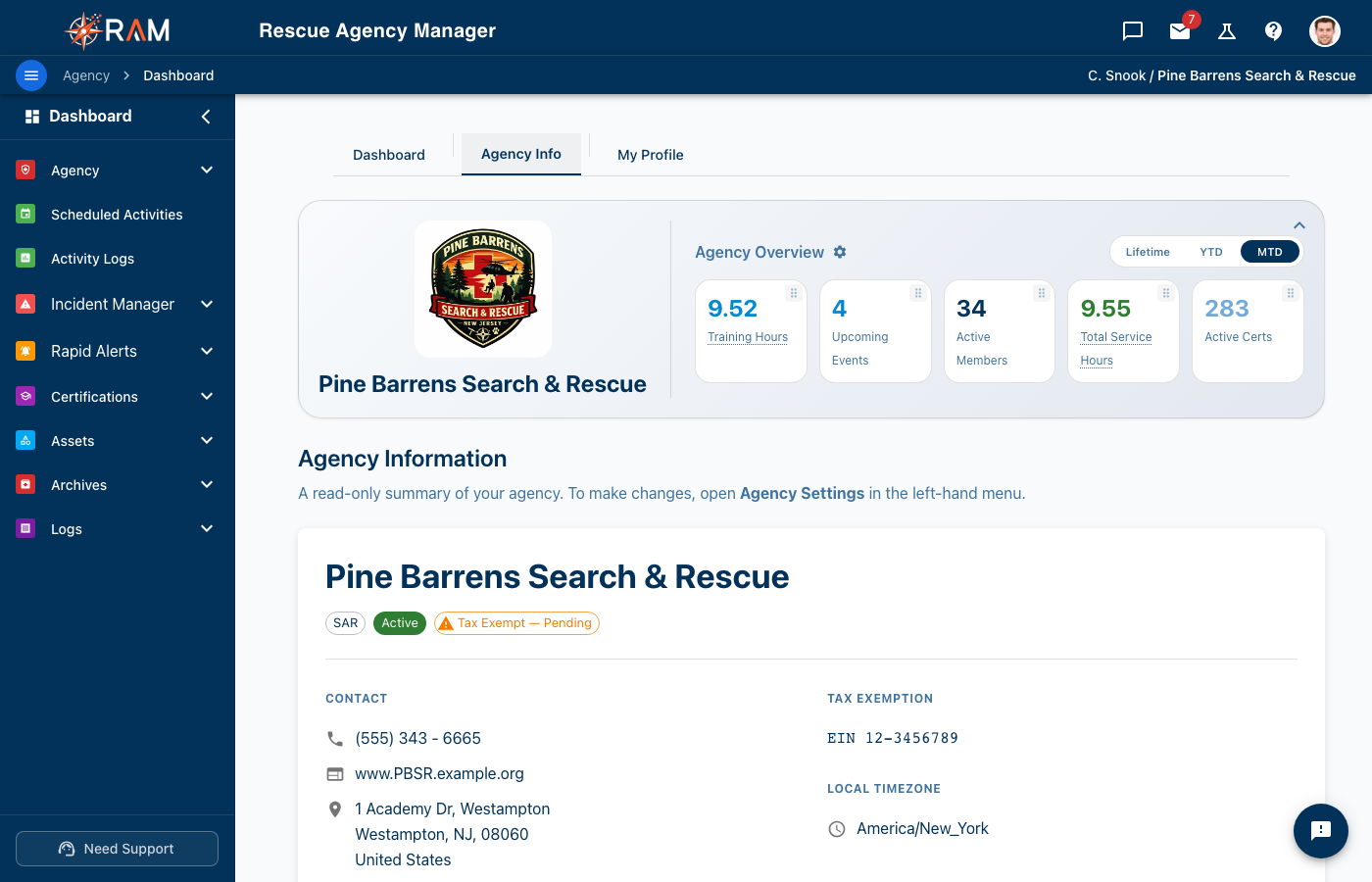 Agency Information