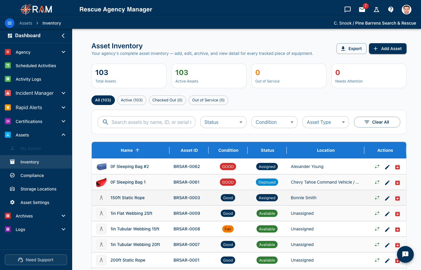 Asset List