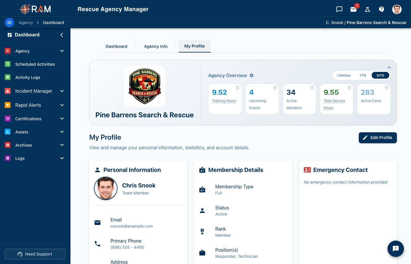 My Profile View