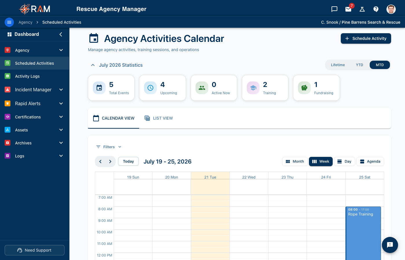 Event Calendar